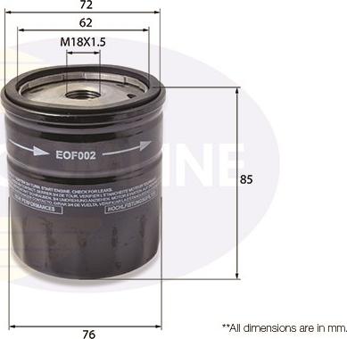 Comline EOF002 - Filter za ulje www.molydon.hr
