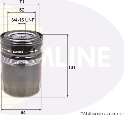 Comline EOF029 - Filter za ulje www.molydon.hr
