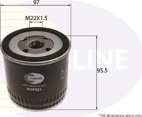 Comline EOF021 - Filter za ulje www.molydon.hr