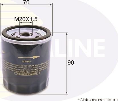 Comline EOF191 - Filter za ulje www.molydon.hr
