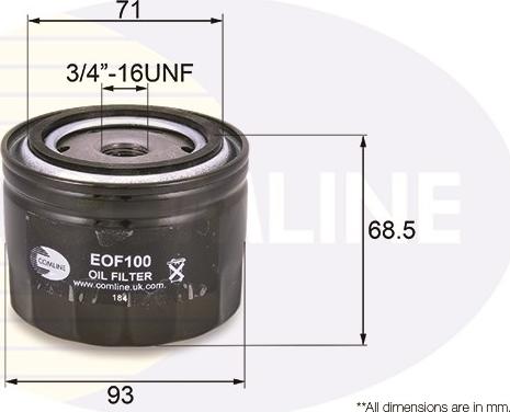 Comline EOF100 - Filter za ulje www.molydon.hr