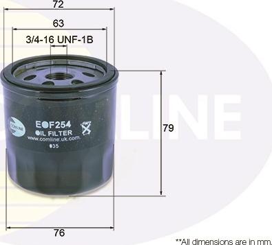Comline EOF254 - Filter za ulje www.molydon.hr