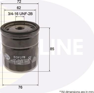 Comline EOF273 - Filter za ulje www.molydon.hr