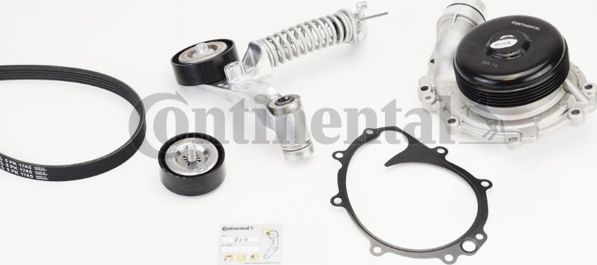 CONTINENTAL 5PK1745WP1 - Vodena pumpa + garnitura klinastog rebrastog remena www.molydon.hr
