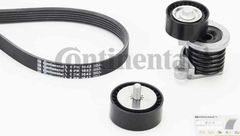 CONTINENTAL 6 PK 1642 K3 - Garnitura klinastog rebrastog remena www.molydon.hr
