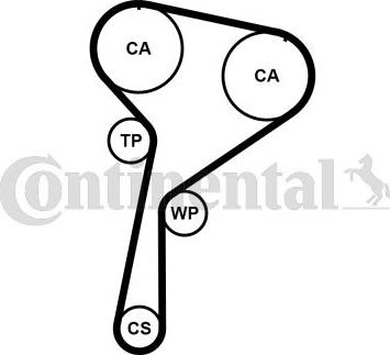 CONTINENTAL CT1244K2 - Komplet zupčastog remena www.molydon.hr