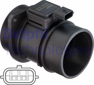 Delphi AF10653-12B1 - Mjerač zapremine zraka www.molydon.hr