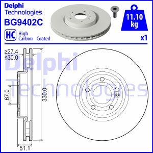 Delphi BG9402C - Kočioni disk www.molydon.hr