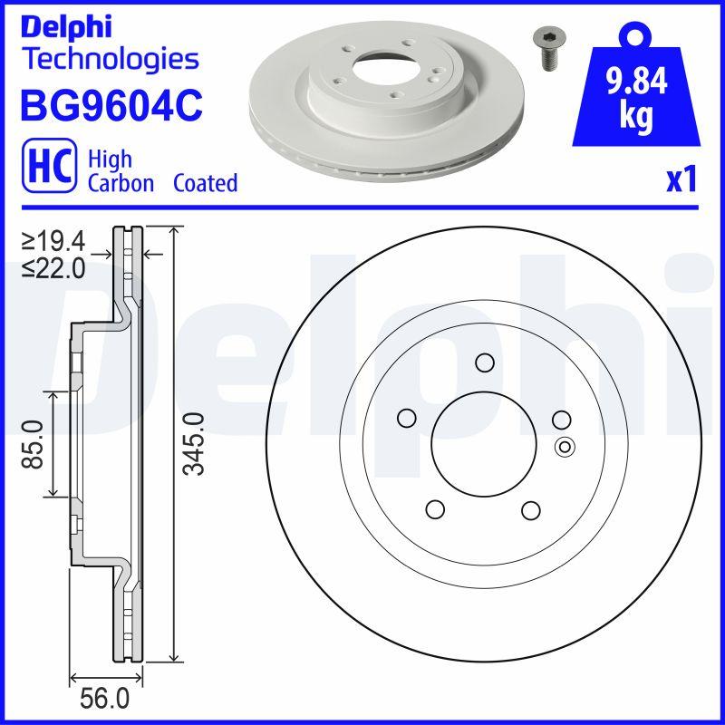 Delphi BG9604C - Kočioni disk www.molydon.hr