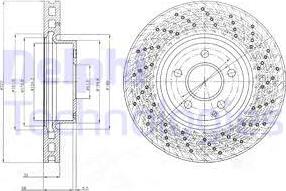 Delphi BG9076C - Kočioni disk www.molydon.hr
