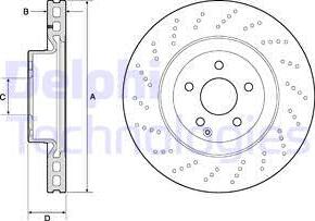 Delphi BG9188C - Kočioni disk www.molydon.hr