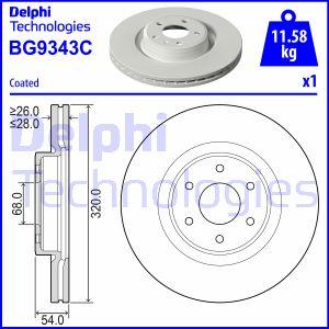 Delphi BG9343C - Kočioni disk www.molydon.hr