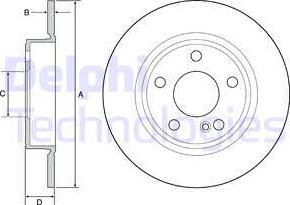 Delphi BG4555C - Kočioni disk www.molydon.hr