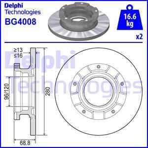 Delphi BG4008 - Kočioni disk www.molydon.hr