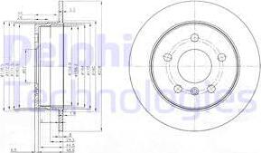 Delphi BG3910C - Kočioni disk www.molydon.hr