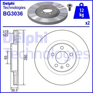 Delphi BG3036 - Kočioni disk www.molydon.hr