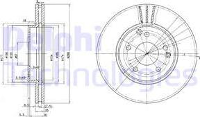 Delphi BG3240C - Kočioni disk www.molydon.hr