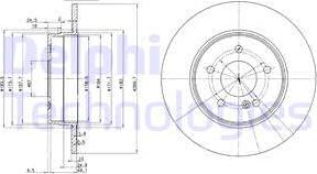 Delphi BG3239C - Kočioni disk www.molydon.hr