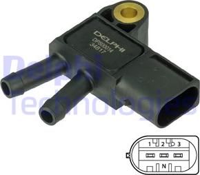 Delphi DPS00014 - Senzor, pritisak Ispušnih plinova www.molydon.hr