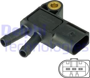 Delphi DPS00013 - Senzor, pritisak Ispušnih plinova www.molydon.hr