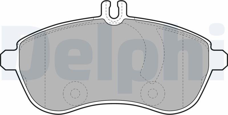 Delphi LP2028-17B1 - Komplet Pločica, disk-kočnica www.molydon.hr
