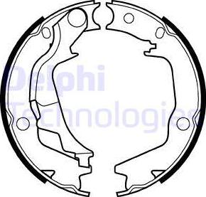 Delphi LS2042 - Komplet kočionih obloga, rucna kočnica www.molydon.hr
