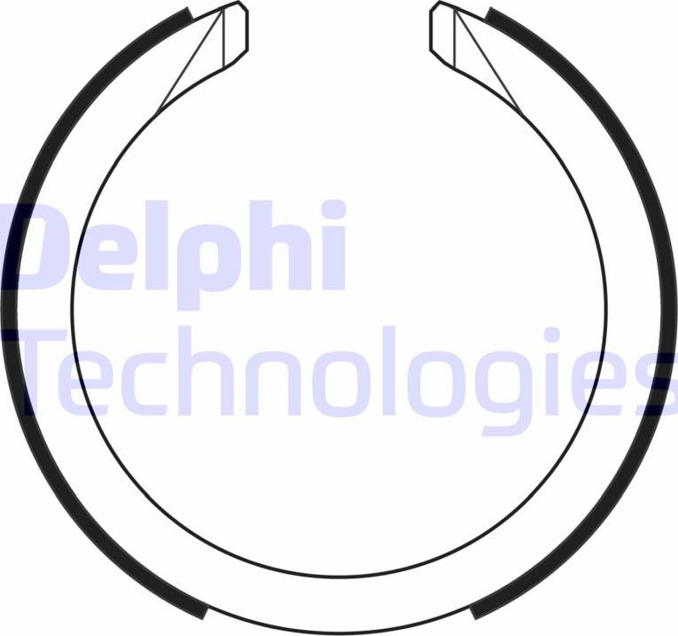Delphi LS2169 - Komplet kočionih obloga, rucna kočnica www.molydon.hr