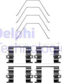 Delphi LX0669 - Komplet pribora, Pločica disk kočnice www.molydon.hr