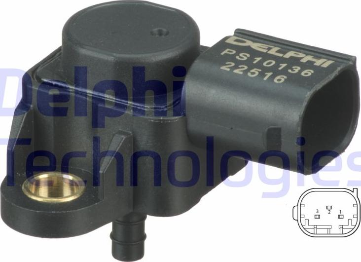 Delphi PS10136 - Senzor, pritisak usisne Cijevi www.molydon.hr