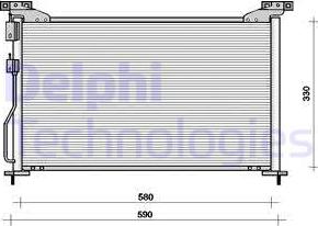 Delphi TSP0225092 - Kondenzator, klima-Uređaj www.molydon.hr