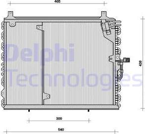 Delphi TSP0225038 - Kondenzator, klima-Uređaj www.molydon.hr