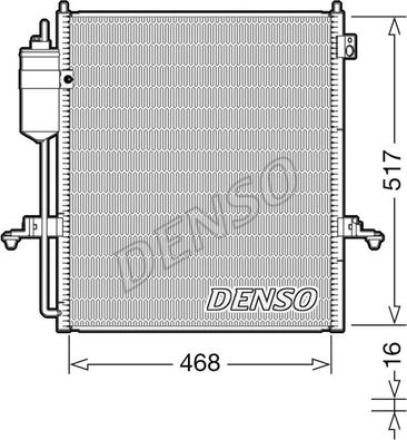 Denso DCN45004 - Kondenzator, klima-Uređaj www.molydon.hr