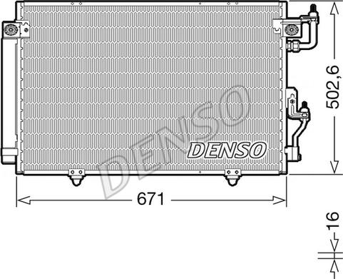 Denso DCN45008 - Kondenzator, klima-Uređaj www.molydon.hr