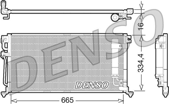 Denso DCN45003 - Kondenzator, klima-Uređaj www.molydon.hr