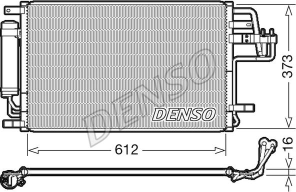 Denso DCN41007 - Kondenzator, klima-Uređaj www.molydon.hr