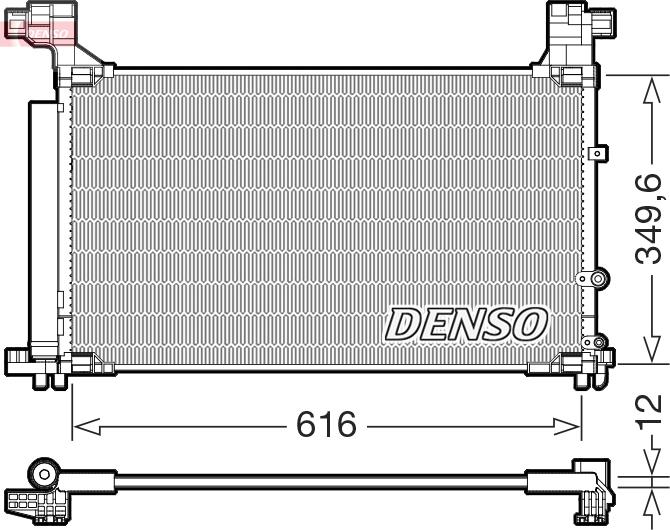 Denso DCN50132 - Kondenzator, klima-Uređaj www.molydon.hr
