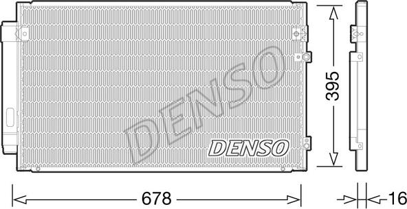 Denso DCN51012 - Kondenzator, klima-Uređaj www.molydon.hr