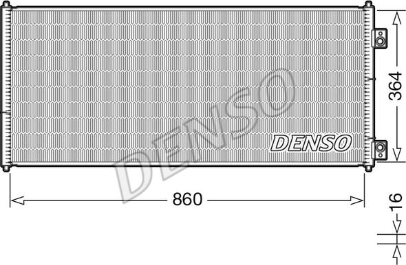 Denso DCN10032 - Kondenzator, klima-Uređaj www.molydon.hr