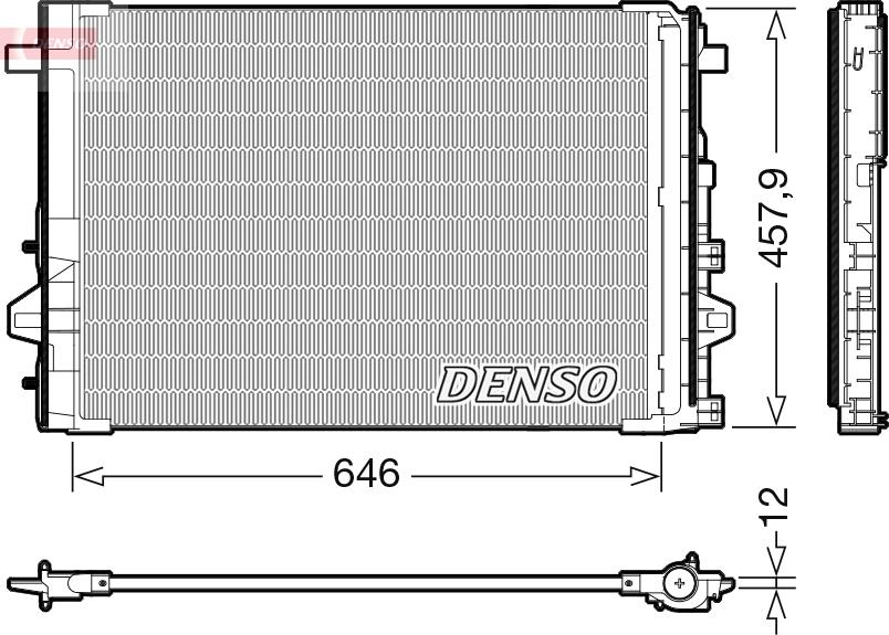 Denso DCN17059 - Kondenzator, klima-Uređaj www.molydon.hr