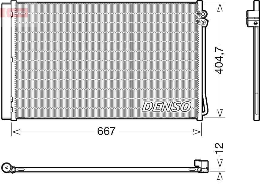 Denso DCN17062 - Kondenzator, klima-Uređaj www.molydon.hr