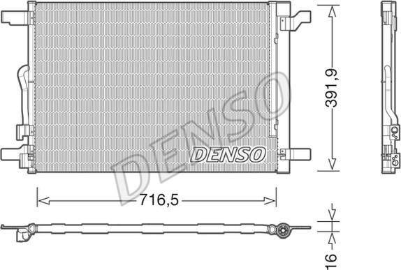 Denso DCN32024 - Kondenzator, klima-Uređaj www.molydon.hr