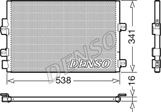 Denso DCN23028 - Kondenzator, klima-Uređaj www.molydon.hr