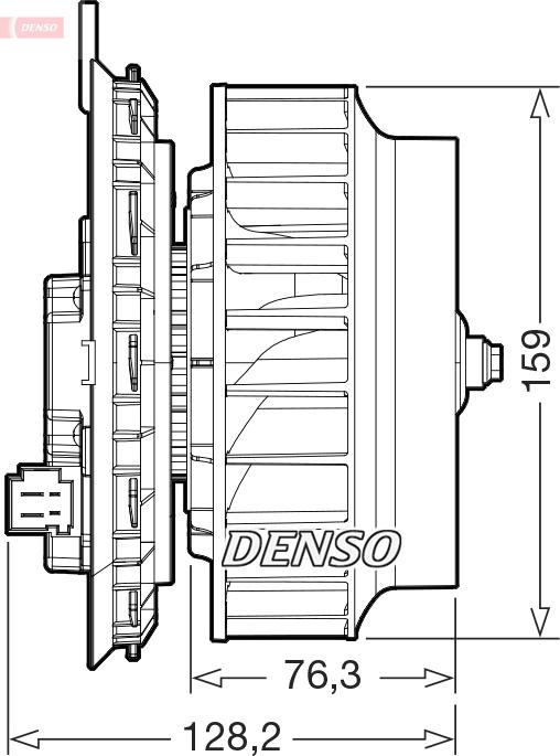 Denso DEA17016 - Ventilator kabine/unutrasnjeg prostora www.molydon.hr