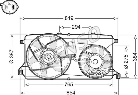 Denso DER10009 - Ventilator, hladjenje motora www.molydon.hr