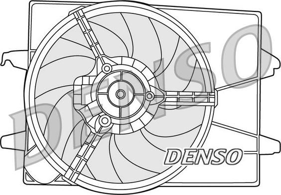 Denso DER10003 - Ventilator, hladjenje motora www.molydon.hr