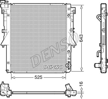 Denso DRM45055 - Hladnjak, hladjenje motora www.molydon.hr