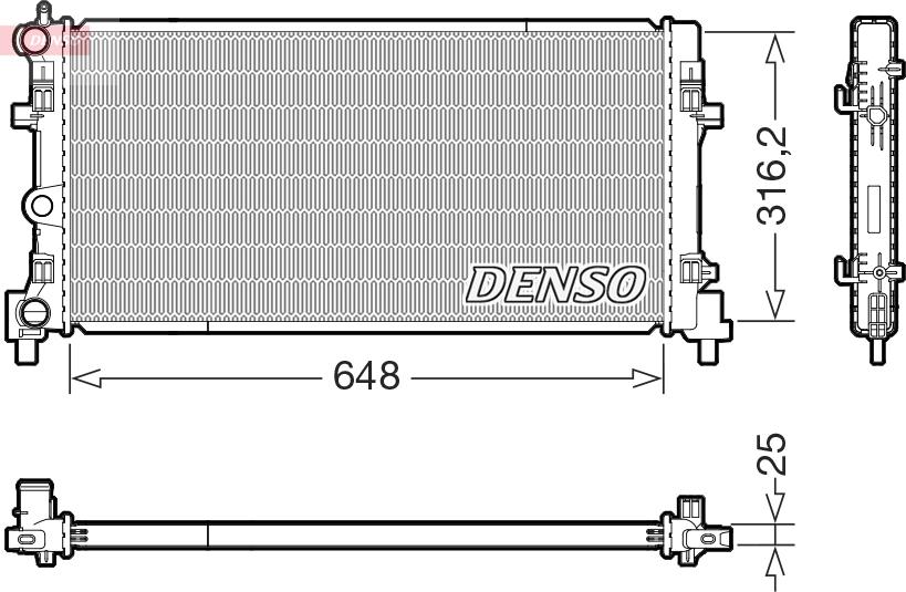 Denso DRM02045 - Hladnjak, hladjenje motora www.molydon.hr