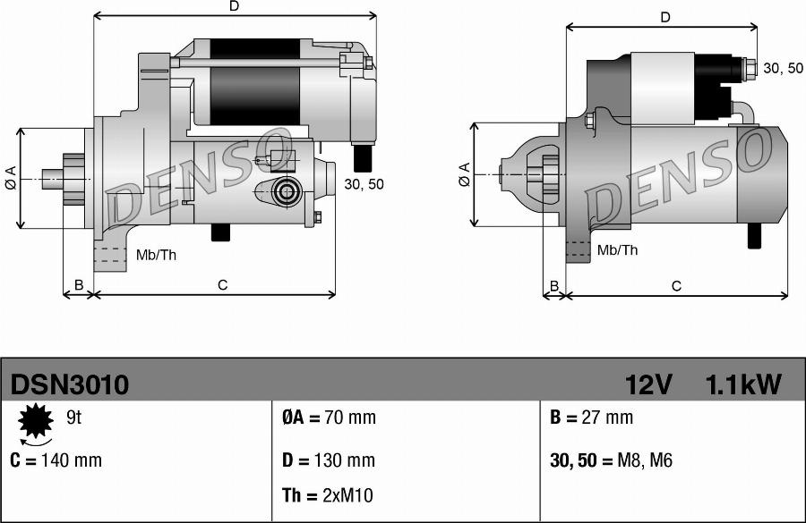 Denso DSN3010 - Starter www.molydon.hr