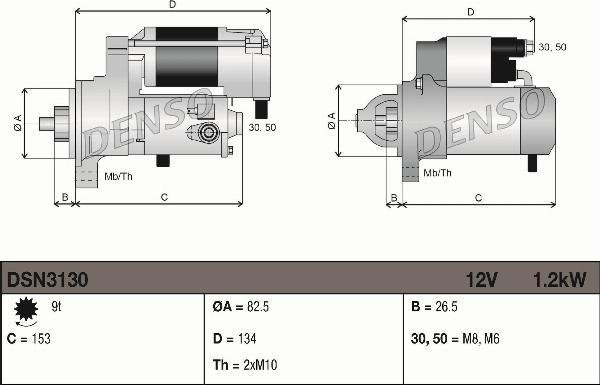 Denso DSN3130 - Starter www.molydon.hr