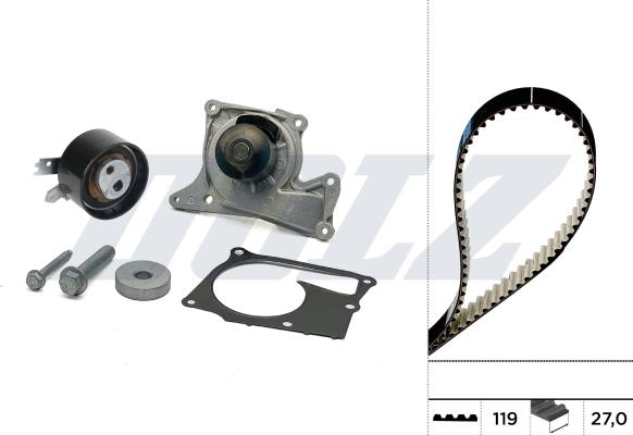 DOLZ KD286 - Vodena pumpa sa kompletom zupčastog remena www.molydon.hr